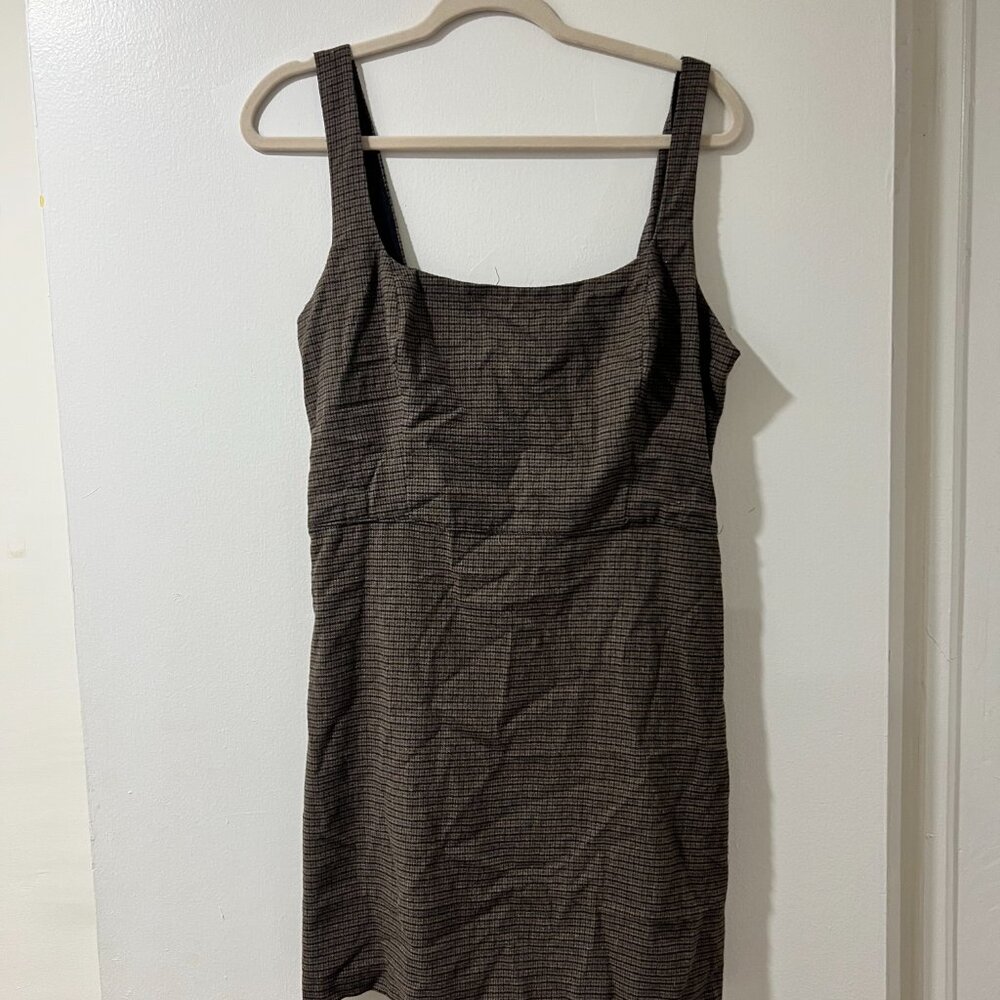 ✨ Abercrombie & Fitch 90’s Menswear Pinafore Dress - Size Large ✨ - Picture 3 of 12